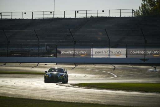 #98 BMW M4 GT4 (G82) EVO of Paul Sparta / Darius Trinka, Random Vandals Racing, GT4 America, Am, SRO America, Indianapolis Motor Speedway, Indianapolis, IN, Oct 16–19, 2025
 | Fred Hardy | www.FredHardyPhoto.com ©2025
