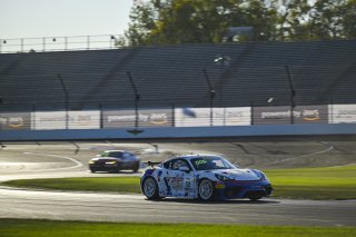 #12 Porsche 718 Cayman GT4 RS Clubsport of Eric Filgueiras / Spencer Pumpelly, Riley Technologies, GT4 America, Silver, SRO America, Indianapolis Motor Speedway, Indianapolis, IN, Oct 16–19, 2025
 | Fred Hardy | www.FredHardyPhoto.com ©2025