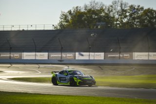 #47 Porsche 718 Cayman GT4 RS Clubsport of Matt Travis / Matheus Leist, NOLASPORT, GT4 America, Pro-Am, SRO America, Indianapolis Motor Speedway, Indianapolis, IN, Oct 16–19, 2025
 | Fred Hardy | www.FredHardyPhoto.com ©2025