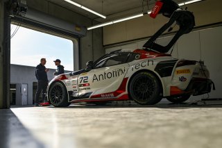#72 Toyota Gazoo Racing GR Supra GT4 EVO2 of Anthony Geraci / Kenny Schmied, RAFA Racing Team, GT4 America, Am, SRO America, Indianapolis Motor Speedway, Indianapolis, IN, Oct 16–19, 2025
 | Fred Hardy | www.FredHardyPhoto.com ©2025
