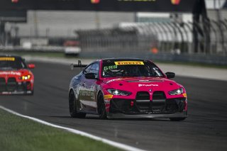 #07 BMW M4 GT4 (G82) of Alex Garcia / Michael Garcia, Skip Barber Racing, GT4 America, Am, SRO America, Indianapolis Motor Speedway, Indianapolis, IN, Oct 16–19, 2025
 | Fred Hardy | www.FredHardyPhoto.com ©2025