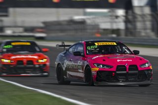 #07 BMW M4 GT4 (G82) of Alex Garcia / Michael Garcia, Skip Barber Racing, GT4 America, Am, SRO America, Indianapolis Motor Speedway, Indianapolis, IN, Oct 16–19, 2025
 | Fred Hardy | www.FredHardyPhoto.com ©2025