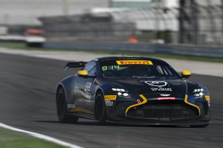#26 Aston Martin Vantage AMR GT4 EVO of Hannah Grisham / Hannah Greenemeier, Heart of Racing Team, GT4 America, Silver, SRO America, Indianapolis Motor Speedway, Indianapolis, IN, Oct 16–19, 2025
 | Fred Hardy | www.FredHardyPhoto.com ©2025