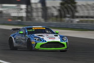 #39 Aston Martin Vantage AMR GT4 EVO of Max Hewitt / Luca Mars, van der Steur Racing, GT4 America, Silver, SRO America, Indianapolis Motor Speedway, Indianapolis, IN, Oct 16–19, 2025
 | Fred Hardy | www.FredHardyPhoto.com ©2025