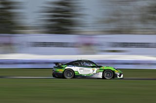 #7 Porsche 718 Cayman GT4 RS Clubsport of Curt Swearingin / Riley Dickinson, ACI Motorsports, GT4 America, Pro-Am, SRO America, Indianapolis Motor Speedway, Indianapolis, IN, Oct 16–19, 2025
 | Fred Hardy | www.FredHardyPhoto.com ©2025