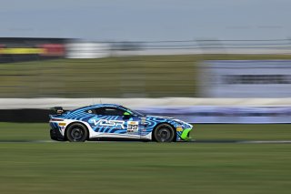 #39 Aston Martin Vantage AMR GT4 EVO of Max Hewitt / Luca Mars, van der Steur Racing, GT4 America, Silver, SRO America, Indianapolis Motor Speedway, Indianapolis, IN, Oct 16–19, 2025
 | Fred Hardy | www.FredHardyPhoto.com ©2025