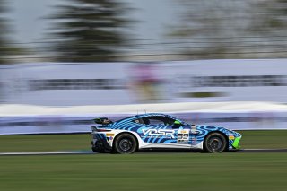 #39 Aston Martin Vantage AMR GT4 EVO of Max Hewitt / Luca Mars, van der Steur Racing, GT4 America, Silver, SRO America, Indianapolis Motor Speedway, Indianapolis, IN, Oct 16–19, 2025
 | Fred Hardy | www.FredHardyPhoto.com ©2025