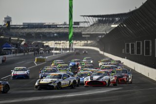 #3 Aston Martin Vantage AMR GT4 EVO of Jesse Webb / Jonathan Neudorf, JMF Motorsports, GT4 America, Silver, SRO America, Indianapolis Motor Speedway, Indianapolis, IN, Oct 16–19, 2025
 | Fred Hardy | www.FredHardyPhoto.com ©2025