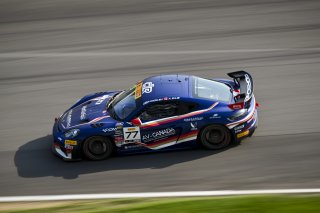 #77 Porsche 718 Cayman GT4 RS Clubsport of Danny Dyszelski / Alex Ellis, VPX Motorsport, GT4 America, Silver, SRO America, Indianapolis Motor Speedway, Indianapolis, IN, Oct 16–19, 2025
 | Fred Hardy | www.FredHardyPhoto.com ©2025
