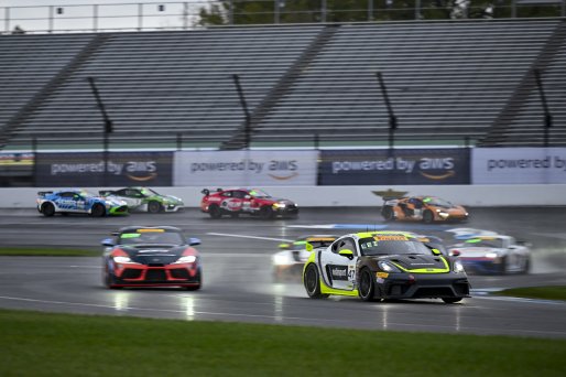 #47 Porsche 718 Cayman GT4 RS Clubsport of Matt Travis / Matheus Leist, NOLASPORT, GT4 America, Pro-Am, SRO America, Indianapolis Motor Speedway, Indianapolis, IN, Oct 16–19, 2025
 | Fred Hardy | www.FredHardyPhoto.com ©2025