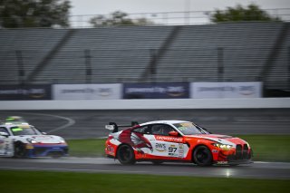 #97 BMW M4 GT4 (G82) EVO of Kenton Koch / Kevin Boehm, Random Vandals Racing, GT4 America, Silver, SRO America, Indianapolis Motor Speedway, Indianapolis, IN, Oct 16–19, 2025
 | Fred Hardy | www.FredHardyPhoto.com ©2025