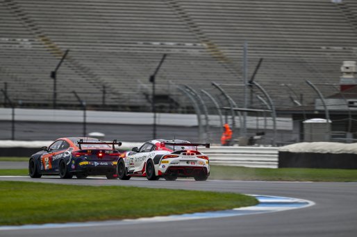 #72 Toyota Gazoo Racing GR Supra GT4 EVO2 of Anthony Geraci / Kenny Schmied, RAFA Racing Team, GT4 America, Am, SRO America, Indianapolis Motor Speedway, Indianapolis, IN, Oct 16–19, 2025
 | Fred Hardy | www.FredHardyPhoto.com ©2025