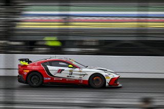 #3 Aston Martin Vantage AMR GT4 EVO of Jesse Webb / Jonathan Neudorf, JMF Motorsports, GT4 America, Silver, SRO America, Indianapolis Motor Speedway, Indianapolis, IN, Oct 16–19, 2025
 | Fred Hardy | www.FredHardyPhoto.com ©2025