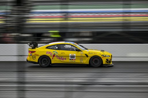 #188 BMW M4 GT4 (G82) EVO of Judson Holt / Denny Stripling, Fast Track Racing, GT4 America, Am, SRO America, Indianapolis Motor Speedway, Indianapolis, IN, Oct 16–19, 2025
 | Fred Hardy | www.FredHardyPhoto.com ©2025