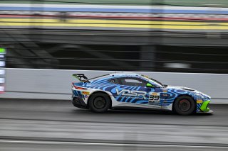 #39 Aston Martin Vantage AMR GT4 EVO of Max Hewitt / Luca Mars, van der Steur Racing, GT4 America, Silver, SRO America, Indianapolis Motor Speedway, Indianapolis, IN, Oct 16–19, 2025
 | Fred Hardy | www.FredHardyPhoto.com ©2025