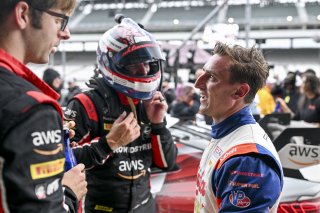 #12 Porsche 718 Cayman GT4 RS Clubsport of Eric Filgueiras / Spencer Pumpelly, Riley Technologies, GT4 America, Silver, SRO America, Indianapolis Motor Speedway, Indianapolis, IN, Oct 16–19, 2025
 | Fred Hardy | www.FredHardyPhoto.com ©2025