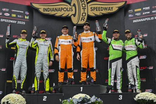 #33 McLaren Artura GT4 of Tony Gaples / Michael Cooper, Blackdog Racing, GT4 America, Pro-Am, SRO America, Indianapolis Motor Speedway, Indianapolis, IN, Oct 16–19, 2025 #47 Porsche 718 Cayman GT4 RS Clubsport of Matt Travis / Matheus Leist, NOLASPORT, 20 | Fred Hardy | www.FredHardyPhoto.com ©2025