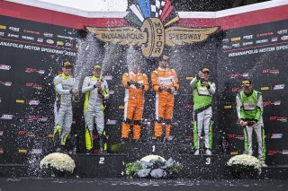 #33 McLaren Artura GT4 of Tony Gaples / Michael Cooper, Blackdog Racing, GT4 America, Pro-Am, SRO America, Indianapolis Motor Speedway, Indianapolis, IN, Oct 16–19, 2025 #47 Porsche 718 Cayman GT4 RS Clubsport of Matt Travis / Matheus Leist, NOLASPORT, 20 | Fred Hardy | www.FredHardyPhoto.com ©2025