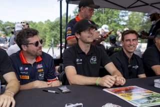 Autograph Session, #98 BMW M4 GT4 (G82) EVO of Bruno Colombo and Josh Green, Random Vandals Racing, GT4 America, Silver, SRO America, Road Atlanta, Braselton, GA, June 12 - 14, 2026
 | Fred Hardy | www.echoandorigin.studio &copy;2026