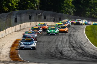 GT4 America Race 1 Start, #73 Porsche 718 Cayman GT4 RS Clubsport of Erika Hoffmann and Paul Bocuse, Kellymoss, GT4 America, Silver, SRO America, Road America, Elkhart Lake, WI, Aug 27 - 30, 2026
 | Fabian Lagunas | www.lagunasphotography.com | 2026