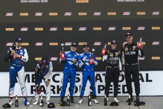 #30 Ford Mustang GT4 (S650) of Frankie Muniz and Tyler Stone, TechSport Racing, GT4 America, Am, SRO America, Road America, Elkhart Lake, WI, Aug 27 - 30, 2026, #413 BMW M4 GT4 (G82) EVO of Zach Lumsden and Kris Wilson, Colorado Motorsport with Flying Liz | Fred Hardy | Echo & Origin | www.echoandorigin.studio &copy;2026