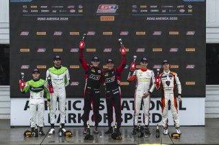 #028 Porsche 718 Cayman GT4 RS Clubsport of Spencer Pumpelly and Luca Mars, RS1, GT4 America, Silver, SRO America, Road America, Elkhart Lake, WI, Aug 27 - 30, 2026, #7 Porsche 718 Cayman GT4 RS Clubsport of Yves Baltas and Jimmy Llibre, ACI Motorsports,  | Fred Hardy | Echo & Origin | www.echoandorigin.studio &copy;2026