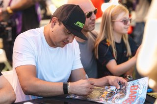 Autograph Session, #21 BMW M4 GT4 (G82) EVO of Michael Garcia and Alex Garcia, ACI Motorsports, GT4 America, Am, SRO America, Barber Motorsport Park, Leeds, AL, Sept 24 - 27, 2026
 | Fred Hardy | Echo & Origin | www.echoandorigin.studio &copy;2026