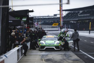 #7 Porsche 718 Cayman GT4 RS Clubsport of Yves Baltas and Trenton Estep, ACI Motorsports, GT4 America, Silver, SRO America, Indianapolis 8 Hour, Indianapolis Motor Speedway, Speedway, IN, Oct 7 - 11, 2026
 | Fred Hardy | Echo & Origin | www.echoandorigin.studio &copy;2026
