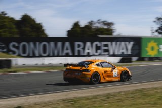 #25 Porsche 718 Cayman GT4 RS Clubsport of Damir Hot and Ryan Yardley, ACI Motorsports, GT4 America, Pro-Am, SRO America, Sonoma Raceway, Sonoma, CA, Mar 26 - 28, 2026
 | Fred Hardy | www.echoandorigin.studio &copy;2026
