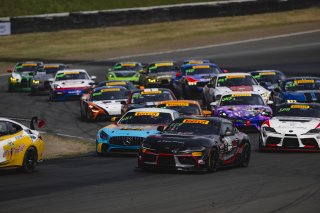 GT4 America Race 1 Start, #03 Toyota Gazoo Racing GR Supra GT4 EVO2 of Karl Forman and Ryan Eversley, Precision Racing LA, GT4 America, Pro-Am, SRO America, Sonoma Raceway, Sonoma, CA, Mar 26 - 28, 2026
 | Fred Hardy | www.echoandorigin.studio &copy;2026