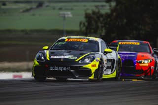 #47 Porsche 718 Cayman GT4 RS Clubsport of Matt Travis and Matheus Leist, NOLASPORT, GT4 America, Pro-Am, SRO America, Sonoma Raceway, Sonoma, CA, Mar 26 - 28, 2026
 | Fred Hardy | www.echoandorigin.studio &copy;2026