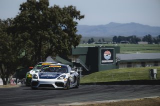 #73 Porsche 718 Cayman GT4 RS Clubsport of Jack Parriott and Erika Hoffmann, Kellymoss, GT4 America, Pro-Am, SRO America, Sonoma Raceway, Sonoma, CA, Mar 26 - 28, 2026
 | Fred Hardy | www.echoandorigin.studio &copy;2026