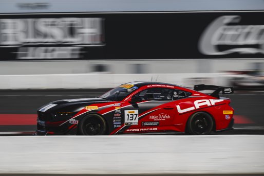 #137 Ford Mustang GT4 (S650) of Clayton Williams and Casey Moyer, LAP Motorsports, GT4 America, Silver, SRO America, Sonoma Raceway, Sonoma, CA, Mar 26 - 28, 2026
 | Fred Hardy | www.echoandorigin.studio &copy;2026