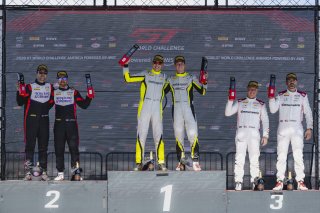 #47 Porsche 718 Cayman GT4 RS Clubsport of Matt Travis and Matheus Leist, NOLASPORT, GT4 America, Pro-Am, SRO America, Sonoma Raceway, Sonoma, CA, Mar 26 - 28, 2026 #90 BMW M4 GT4 (G82) of Jonathan Perichon and Gregory Liefooghe, Stephen Cameron Racing, 2 | Fred Hardy | www.echoandorigin.studio &copy;2026