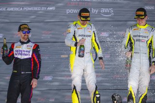 #47 Porsche 718 Cayman GT4 RS Clubsport of Matt Travis and Matheus Leist, NOLASPORT, GT4 America, Pro-Am, SRO America, Sonoma Raceway, Sonoma, CA, Mar 26 - 28, 2026 #90 BMW M4 GT4 (G82) of Jonathan Perichon and Gregory Liefooghe, Stephen Cameron Racing, 2 | Fred Hardy | www.echoandorigin.studio &copy;2026