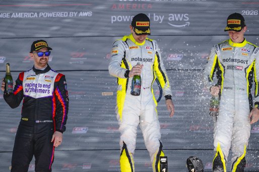 #47 Porsche 718 Cayman GT4 RS Clubsport of Matt Travis and Matheus Leist, NOLASPORT, GT4 America, Pro-Am, SRO America, Sonoma Raceway, Sonoma, CA, Mar 26 - 28, 2026 #90 BMW M4 GT4 (G82) of Jonathan Perichon and Gregory Liefooghe, Stephen Cameron Racing, 2 | Fred Hardy | www.echoandorigin.studio &copy;2026