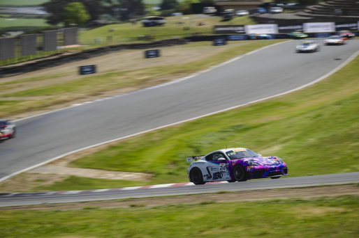 #24 Porsche 718 Cayman GT4 RS Clubsport of Ashley Freiberg and Loni Unser, Kellymoss, GT4 America, Silver, SRO America, Sonoma Raceway, Sonoma, CA, Mar 26 - 28, 2026
 | Fred Hardy | www.echoandorigin.studio &copy;2026