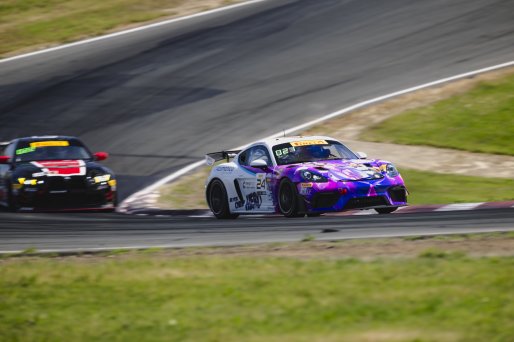 #24 Porsche 718 Cayman GT4 RS Clubsport of Ashley Freiberg and Loni Unser, Kellymoss, GT4 America, Silver, SRO America, Sonoma Raceway, Sonoma, CA, Mar 26 - 28, 2026
 | Fred Hardy | www.echoandorigin.studio &copy;2026