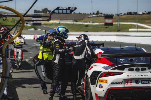 #812 Toyota Gazoo Racing GR Supra GT4 EVO2 of Chris Spada and Werner Neugebauer, RAFA Racing Team, GT4 America, Pro-Am, SRO America, Sonoma Raceway, Sonoma, CA, Mar 26 - 28, 2026
 | Fred Hardy | www.echoandorigin.studio &copy;2026
