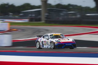 #52 Porsche 718 Cayman GT4 RS Clubsport of Tom Kopczynski and Eric Filgueiras, Kellymoss, GT4 America, Pro-Am, SRO America, Circuit of The Americas, Austin, TX, Apr 24 - 26, 2026
 | Fred Hardy | www.echoandorigin.studio &copy;2026