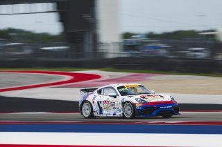 #52 Porsche 718 Cayman GT4 RS Clubsport of Tom Kopczynski and Eric Filgueiras, Kellymoss, GT4 America, Pro-Am, SRO America, Circuit of The Americas, Austin, TX, Apr 24 - 26, 2026
 | Fred Hardy | www.echoandorigin.studio &copy;2026