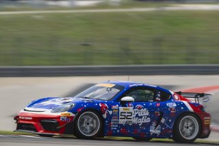 #52 Porsche 718 Cayman GT4 RS Clubsport of Tom Kopczynski and Eric Filgueiras, Kellymoss, GT4 America, Pro-Am, SRO America, Circuit of The Americas, Austin, TX, Apr 24 - 26, 2026
 | Fred Hardy | www.echoandorigin.studio &copy;2026