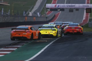 #47 Porsche 718 Cayman GT4 RS Clubsport of Matt Travis and Matheus Leist, NOLASPORT, GT4 America, Pro-Am, SRO America, Circuit of The Americas, Austin, TX, Apr 24 - 26, 2026, #39 Mercedes-AMG GT4 of Allen Patten and Marc Miller, Dome Motorsport
 | Andrew Miterko Photography LLC &copy;2026