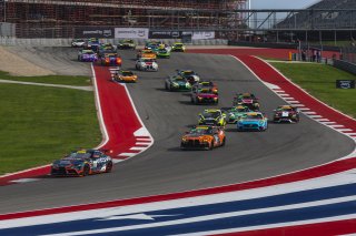 Race Start, #68 Toyota Gazoo Racing GR Supra GT4 EVO2 of Tyler Gonzalez and Westin Workman, RAFA Racing Team, GT4 America, Silver, SRO America, Circuit of The Americas, Austin, TX, Apr 24 - 26, 2026
 | Fabian Lagunas | www.lagunasphotography.com | 2026