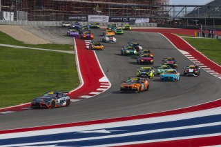 Race Start, #68 Toyota Gazoo Racing GR Supra GT4 EVO2 of Tyler Gonzalez and Westin Workman, RAFA Racing Team, GT4 America, Silver, SRO America, Circuit of The Americas, Austin, TX, Apr 24 - 26, 2026
 | Fabian Lagunas | www.lagunasphotography.com | 2026