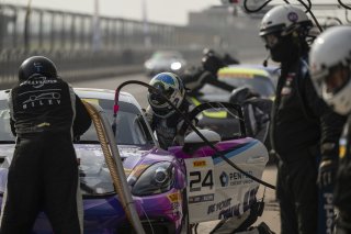 #24 Porsche 718 Cayman GT4 RS Clubsport of Ashley Freiberg and Loni Unser, Kellymoss, GT4 America, Silver, SRO America, Circuit of The Americas, Austin, TX, Apr 24 - 26, 2026
 | Fred Hardy | www.echoandorigin.studio &copy;2026