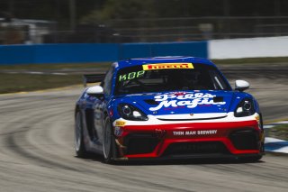 #52 Porsche 718 Cayman GT4 RS Clubsport of Tom Kopczynski and Eric Filgueiras, Kellymoss, GT4 America, Pro-Am, SRO America, Sebring International Raceway, Sebring, FL, May 7 - 10, 2026
 | Fred Hardy | www.echoandorigin.studio &copy;2026