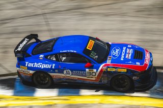 #30 Ford Mustang GT4 (S650) of Frankie Muniz and Tyler Stone, TechSport Racing, GT4 America, Am, SRO America, Sebring International Raceway, Sebring, FL, May 7 - 10, 2026
 | Fred Hardy | www.echoandorigin.studio &copy;2026