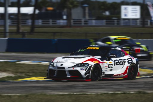 #812 Toyota Gazoo Racing GR Supra GT4 EVO2 of Chris Spada and Werner Neugebauer, RAFA Racing Team, GT4 America, Pro-Am, SRO America, Sebring International Raceway, Sebring, FL, May 7 - 10, 2026
 | Fred Hardy | www.echoandorigin.studio &copy;2026