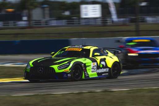 #40 Mercedes-AMG GT4 of Kevin Clifford and Harry Gottsacker, Off Leash Motorsports, GT4 America, Pro-Am, SRO America, Sebring International Raceway, Sebring, FL, May 7 - 10, 2026
 | Fred Hardy | www.echoandorigin.studio &copy;2026